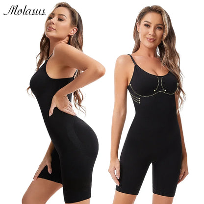 Seamless Women Bodysuit Butt Lifter Shapewear Waist Trainer Body Shaper Strappy-Back Chest Enhancing Corrective Underwear Corset